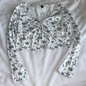 XL SHEIN flowered long sleeve top
